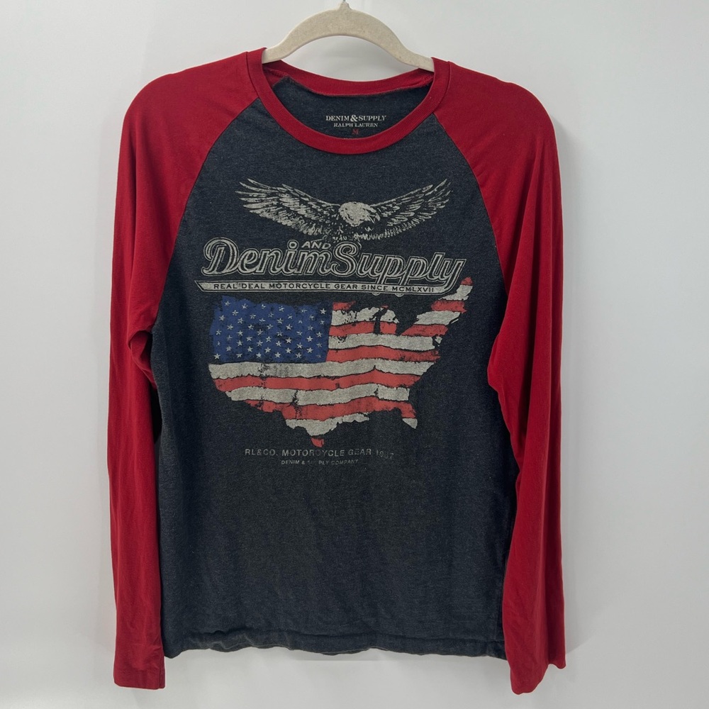 Denim & Supply Ralph Lauren Americana baseball tee - Picture 1 of 10